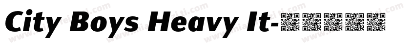 City Boys Heavy It字体转换